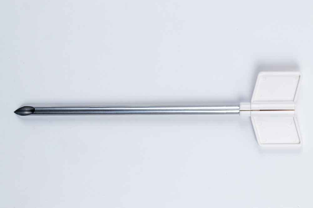 Suprapubic metal cannula