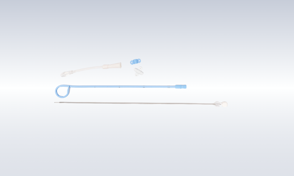 Nephrostomy catheter onestep kit