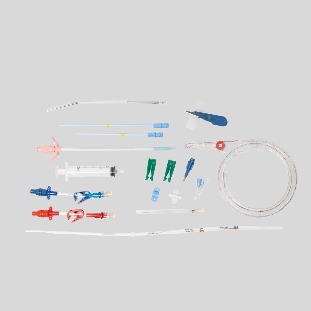 Retrograde Adult Step Tip Hemodialysis Catheter kit ( P2TC )